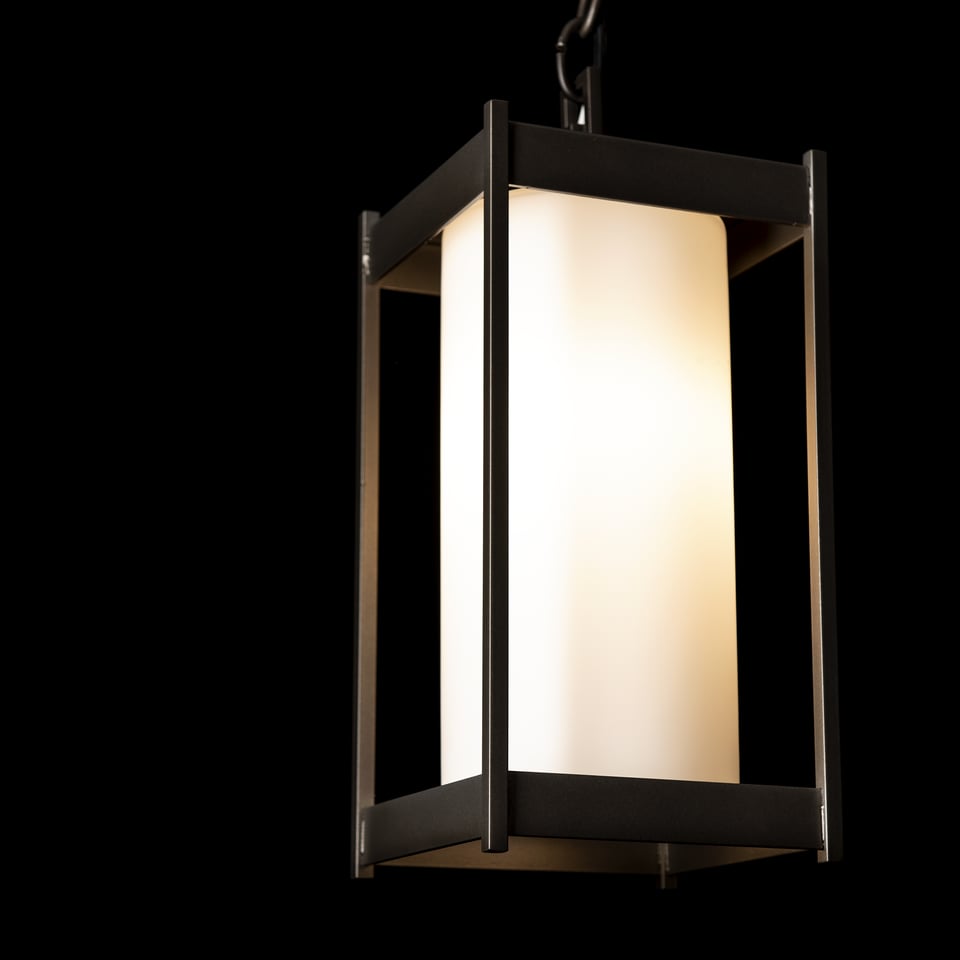 Cela Medium Outdoor Lantern by Hubbardton Forge - Dimmable, Durable, Versatile Design, Multiple Finishes