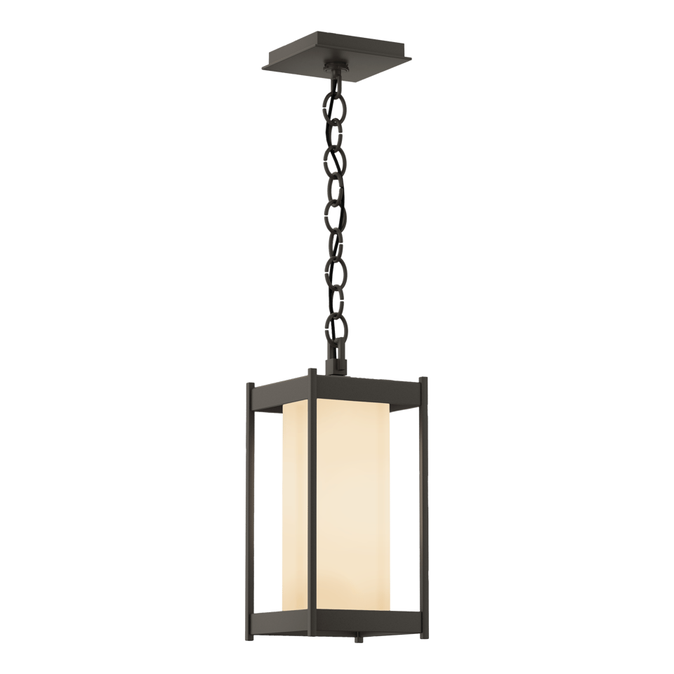 Cela Medium Outdoor Lantern by Hubbardton Forge - Dimmable, Durable, Versatile Design, Multiple Finishes