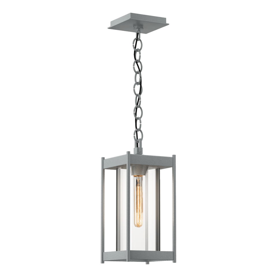 Cela Medium Outdoor Lantern by Hubbardton Forge - Dimmable, Durable, Versatile Design, Multiple Finishes