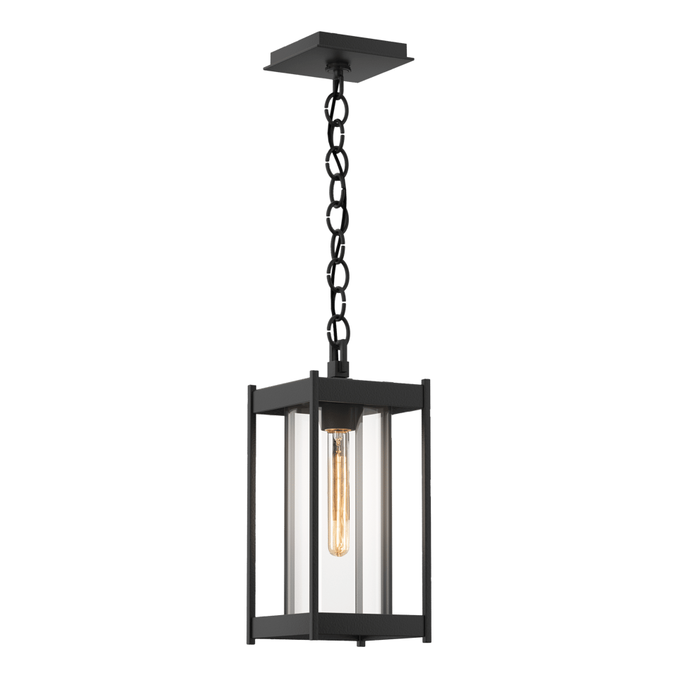 Cela Medium Outdoor Lantern by Hubbardton Forge - Dimmable, Durable, Versatile Design, Multiple Finishes