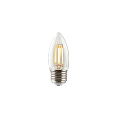3.3W LED Dimmable Filament B11 Bulb, 300 Lumens, 2700K, E26 Base, 92 CRI, 15,000 Hour Lifespan