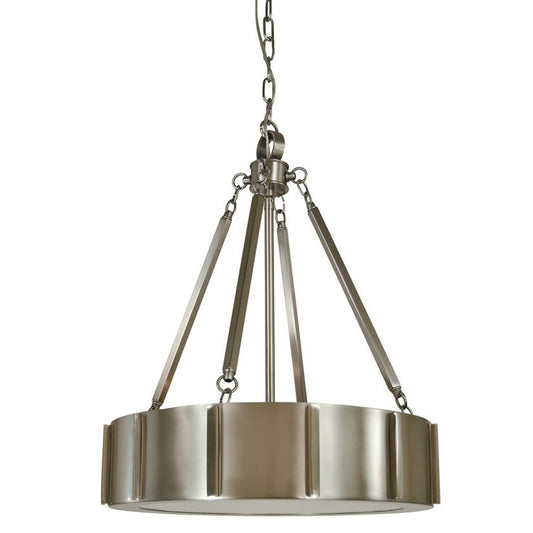 4-Light 16″ Brushed Nickel/Polished Nickel Pantheon Pendant - 4590 BN/PN by Framburg