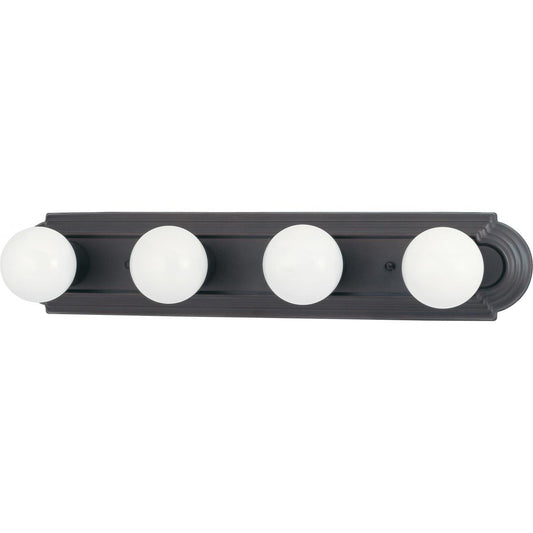 4 Light 24" Vanity Racetrack Style - Color retail packaging - Satco 60-6081