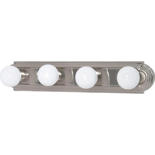 4 Light - 24" Vanity Strip - Brushed Nickel Finish - Satco 60-301