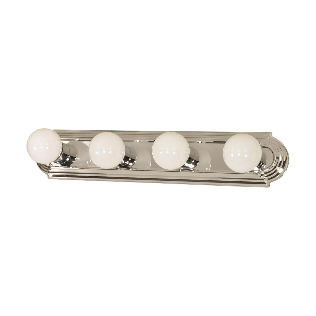 4 Light - 24" Vanity Strip - Polished Chrome Finish - Satco 60-297