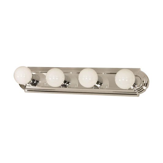 4 Light - 24" Vanity Strip - Polished Chrome Finish - Satco 60-297