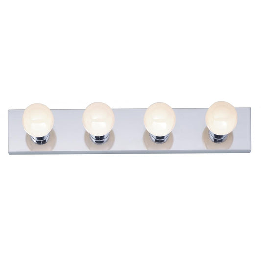 4 Light - 24" Vanity Strip - Polished Chrome Finish - Satco SF77-193