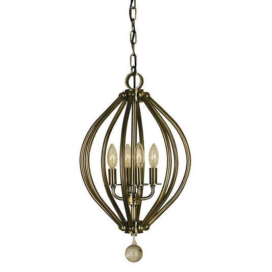 4-Light Antique Brass Chandelier - 4344 AB by Framburg