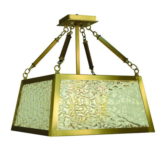4-Light Brushed Brass Avery Semi-Flush - 5897 BR by Framburg