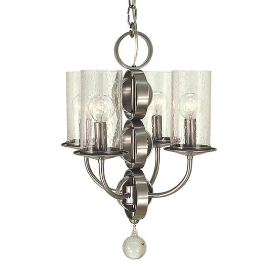 4-Light Brushed Nickel Compass Dinette Chandelier - 1043 BN by Framburg