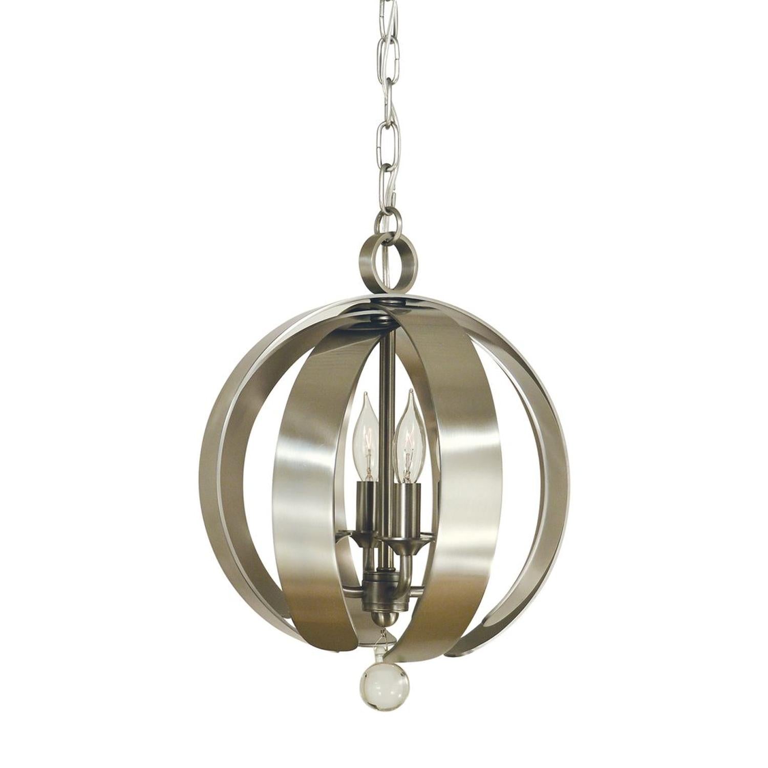4-Light Brushed Nickel Venus Dinette Chandelier - 4777 BN by Framburg