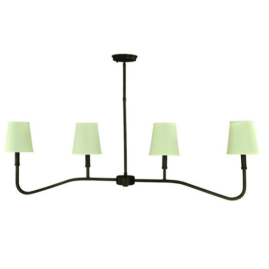 4-Light Iron Island Chandelier - 5684 IRON by Framburg