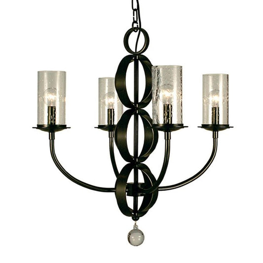 4-Light Mahogany Bronze Compass Dining Chandelier - 1044 MB by Framburg