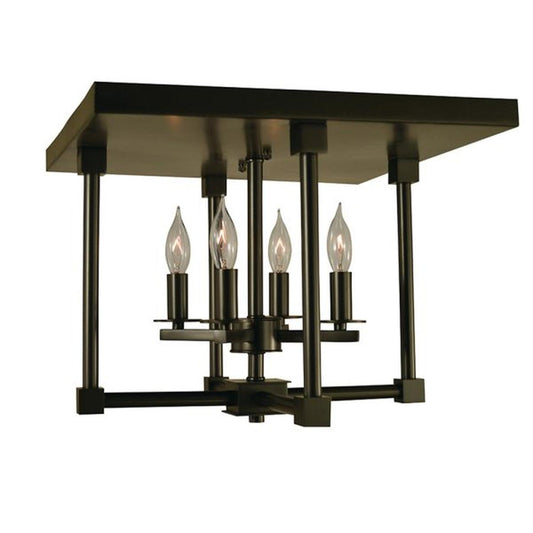 4-Light Mahogany Bronze Lexington 15″ Semi Flush - 4600 MB by Framburg