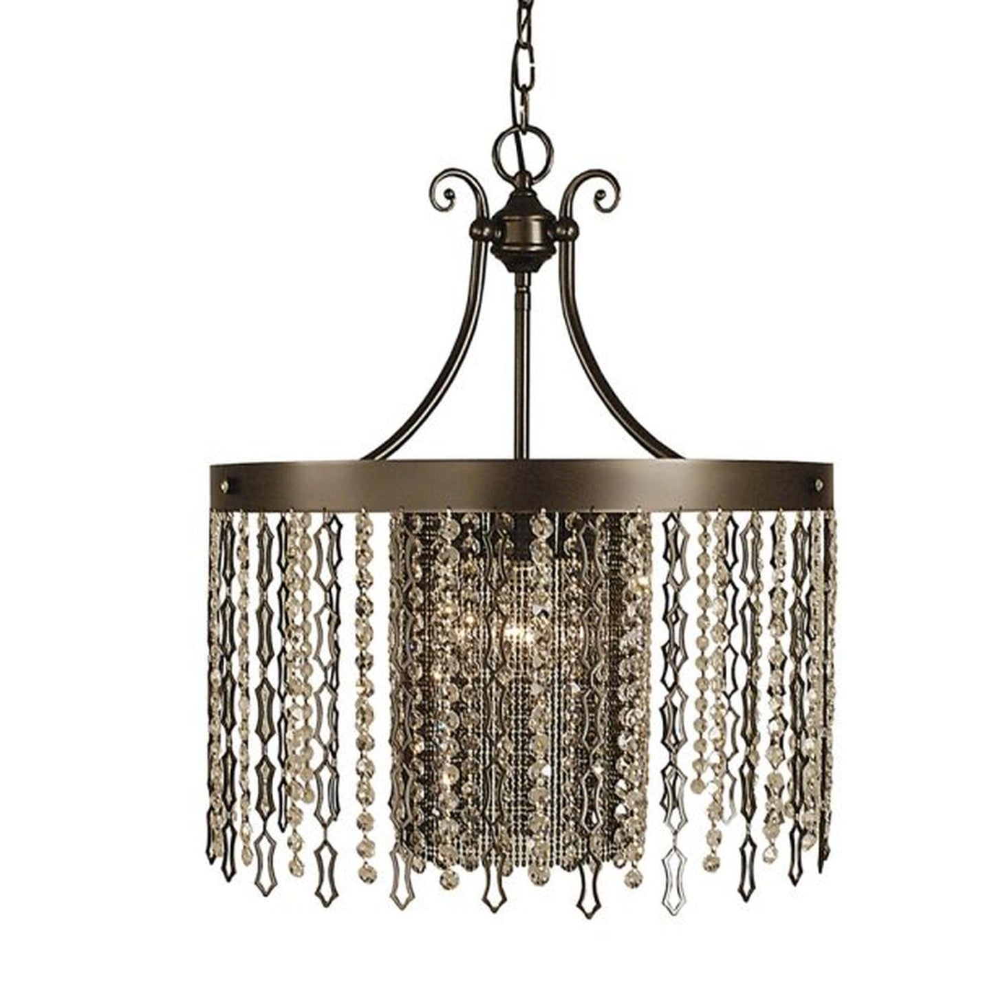 4-Light Mahogany Bronze Penelope Dining Chandelier - 2958 MB by Framburg