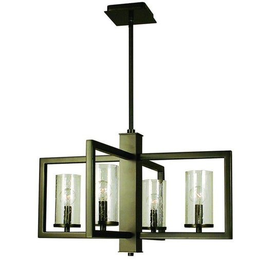 4-Light Mahogany Bronze Theorem Dining Chandelier - 1155 MB by Framburg