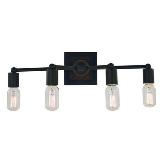 4-Light Matte Black Modern Farmhouse Sconce - 5404 MBLACK by Framburg
