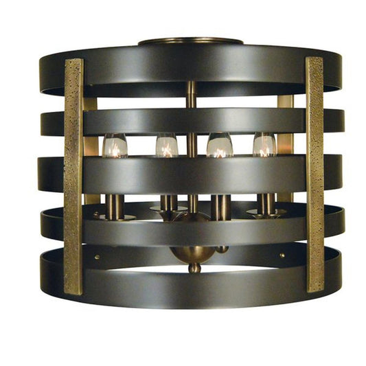 4-Light Pastoral Flush Mount/Semi Flush Mount - 5090 MB/AB by Framburg