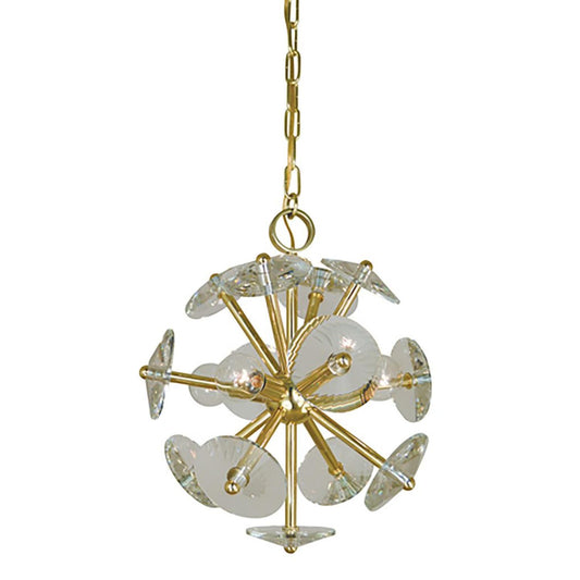 4-Light Polished Brass Apogee Dinette Chandelier - 4814 PB by Framburg