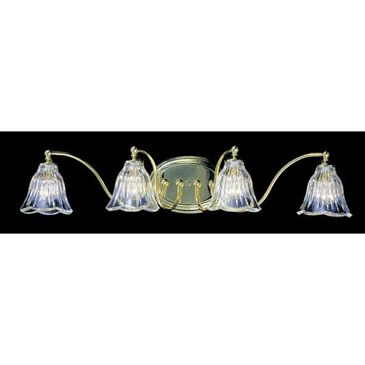 4-Light Polished Brass Geneva Sconce - 8174 PB by Framburg