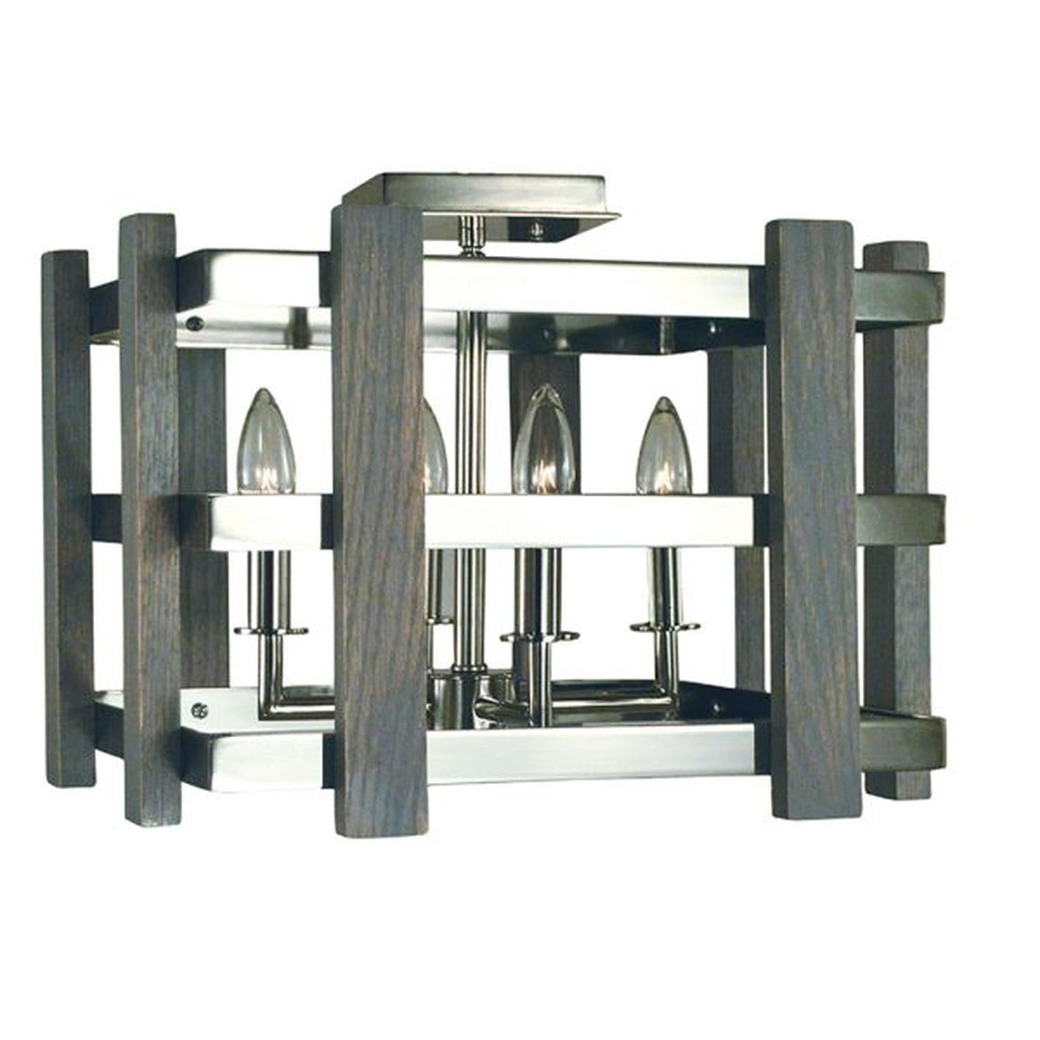 4-Light Polished Nickel Arcadia Semi-Flush - 5260 PN by Framburg