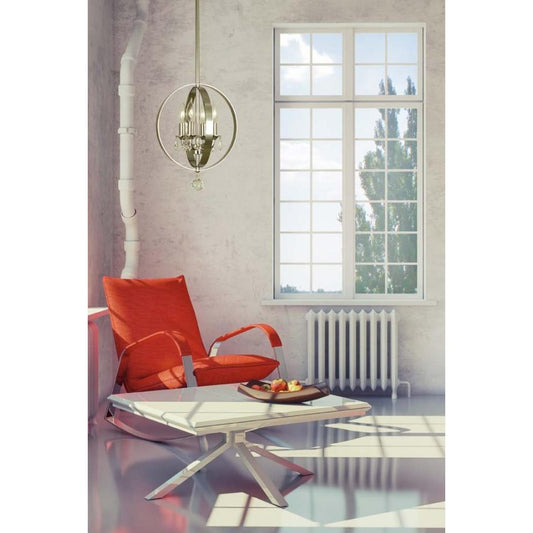 4-Light Polished Nickel Constellation Pendant - 1050 PN by Framburg