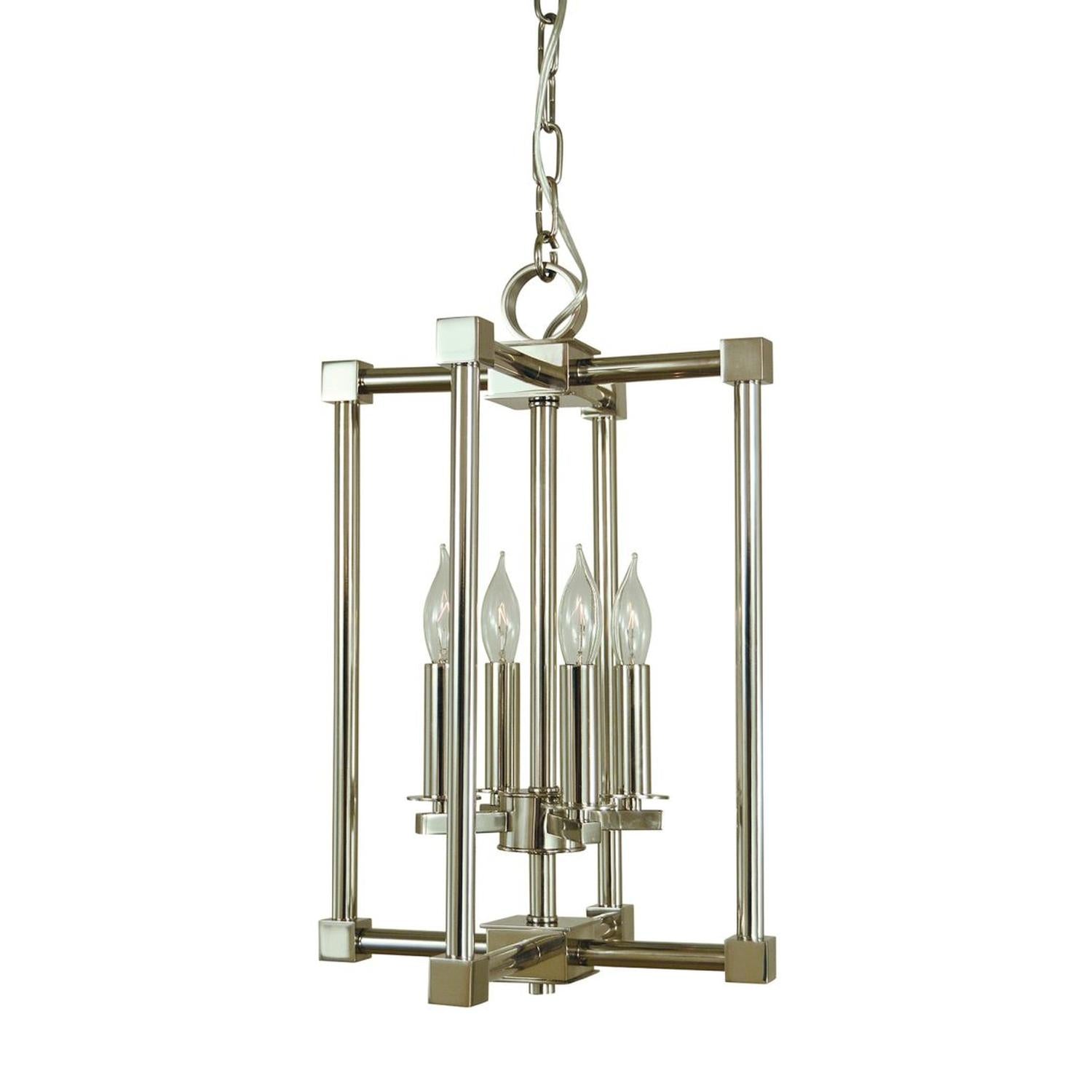 4-Light Polished Nickel Lexington Chandelier - 4604 PN by Framburg