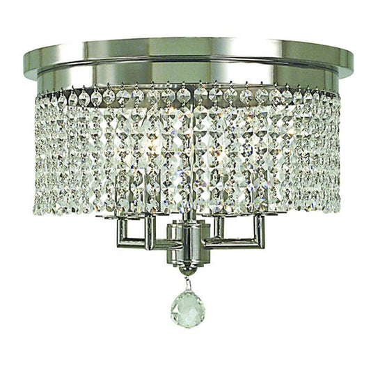 4-Light Polished Silver Princessa Flush / Semi-Flush Mount - 2273 PS by Framburg