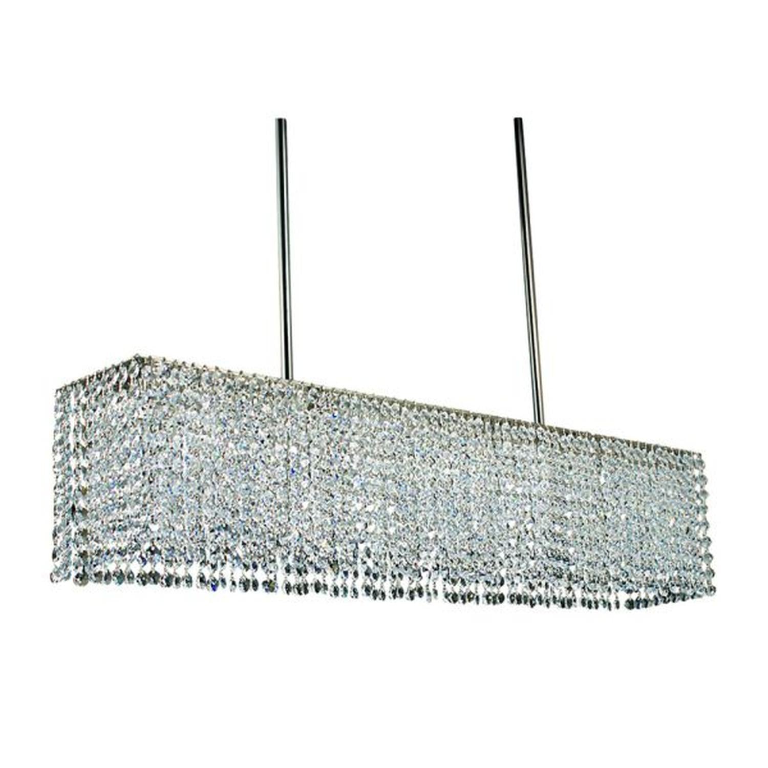 4-Light Polished Silver Princessa Island Chandelier - 2048 PS by Framburg