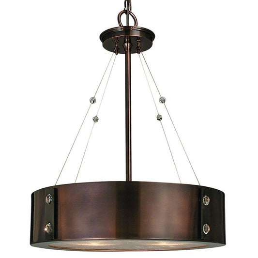 4-Light Roman Bronze/Ebony Oracle Dinette Chandelier - 5392 RB/EB by Framburg