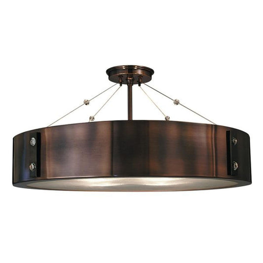 4-Light Roman Bronze/Ebony Oracle Flush / Semi-Flush Mount - 5394 RB/EB by Framburg
