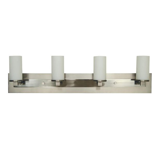 4-Light Satin Pewter/Polished Nickel Mercer Sconce - 4734 SP/PN by Framburg