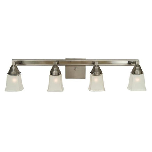 4-Light Satin Pewter/Polished Nickel Mercer Sconce - 4774 SP/PN by Framburg