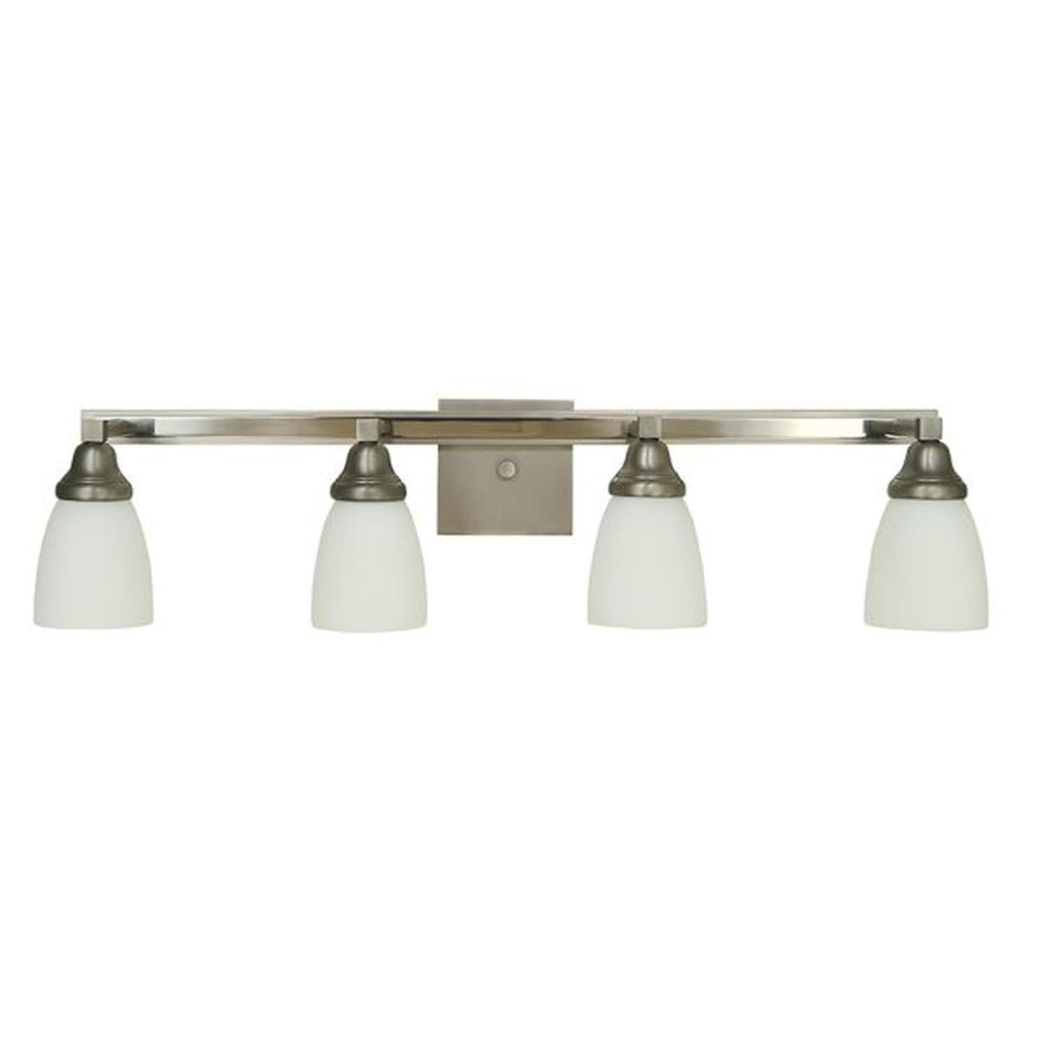 4-Light Satin Pewter/Polished Nickel Mercer Sconce - 4784 SP/PN by Framburg