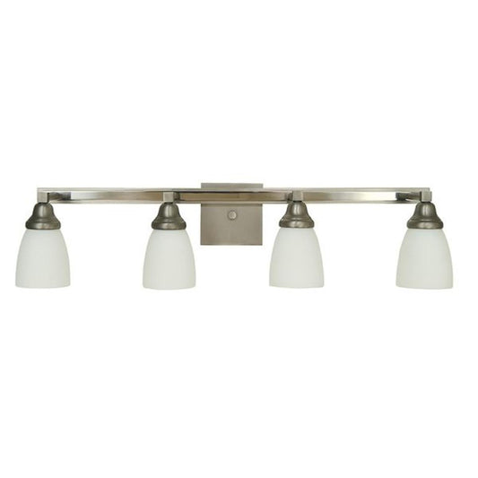 4-Light Satin Pewter/Polished Nickel Mercer Sconce - 4784 SP/PN by Framburg