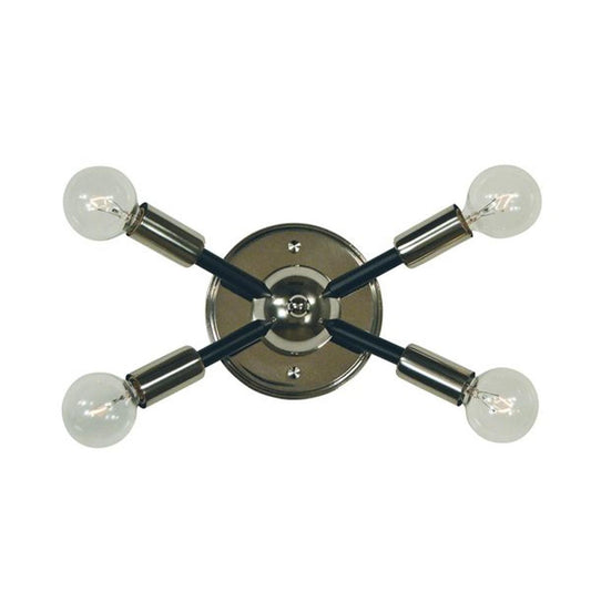 4-Light Simone Sconce - 5014 PN/MBLACK by Framburg