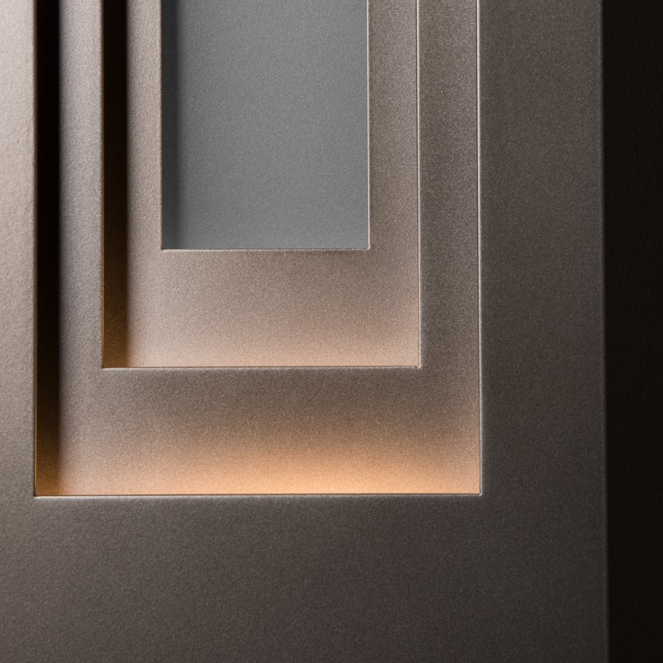 Procession Large Outdoor Sconce 40"H by Hubbardton Forge - Dimmable, UL Wet Rated, Multiple Finishes