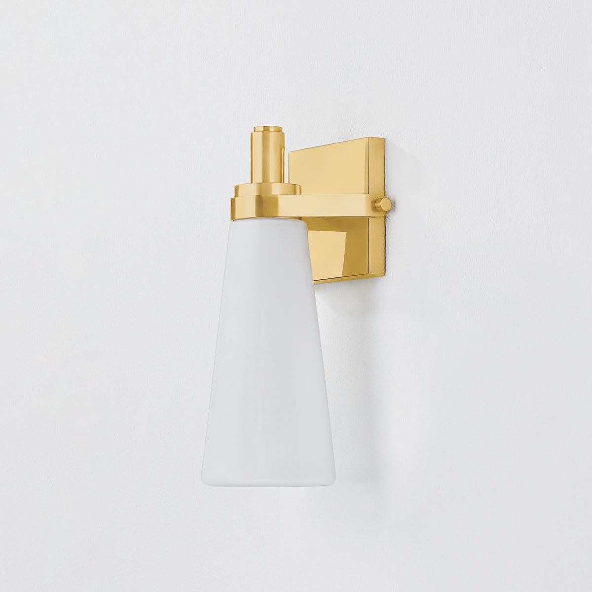 Trude Wall Sconce by Hudson Valley Lighting - Modern Elegance with Dimmable Opal Glass Shade, Aged Brass or Polished Nickel