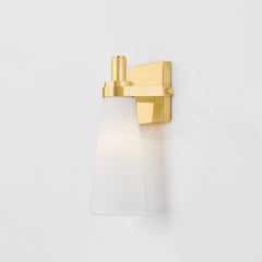 Trude Wall Sconce by Hudson Valley Lighting - Modern Elegance with Dimmable Opal Glass Shade, Aged Brass or Polished Nickel