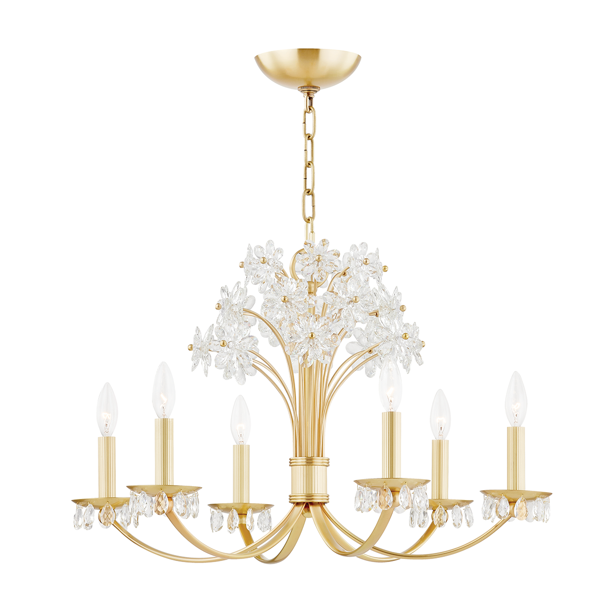 Beaumont 6-Light Chandelier - 17.25"H x 26.25"W