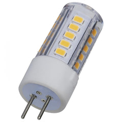 4.5W LED T6 Bulb, 430 Lumens, Dimmable, 12V GY6.35 Base, 25,000 Hour Lifespan by Satco