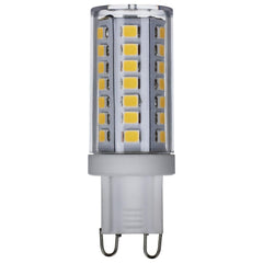 5W LED G9 Wedge Base Bulb, 550 Lumens Dimmable, 120V, 25,000 Hour Lifespan, Clear/Frosted Finish