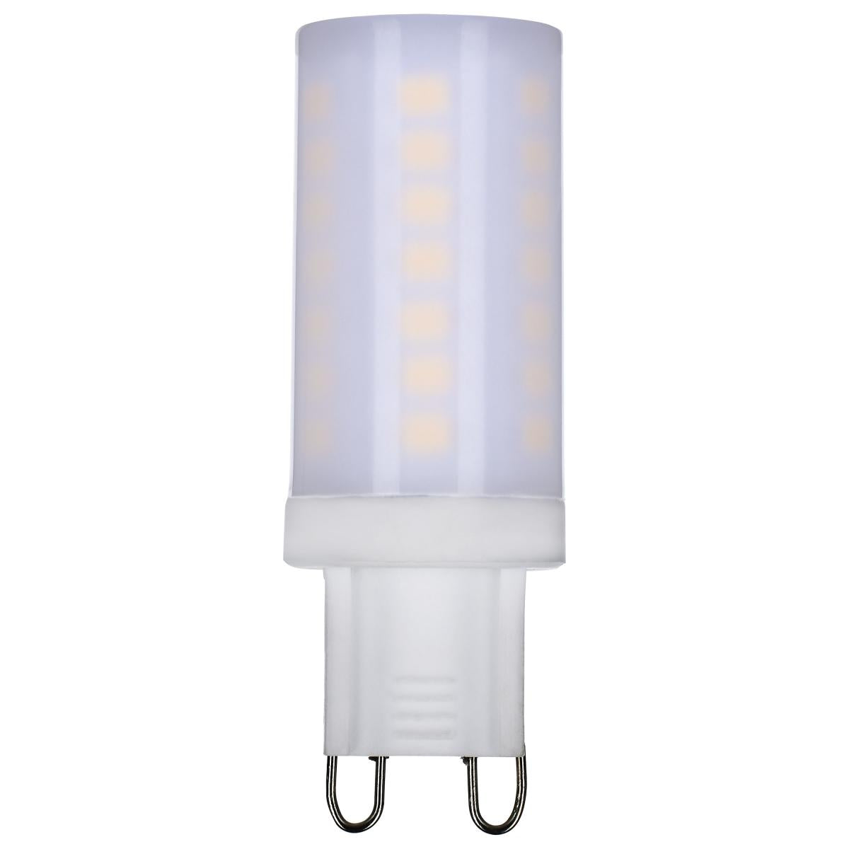 5W LED G9 Wedge Base Bulb, 550 Lumens Dimmable, 120V, 25,000 Hour Lifespan, Clear/Frosted Finish