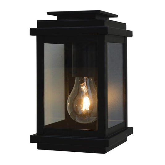 5″ Bournemouth Wall Mount - BOW-5CLR-BK - Satin Black by Arroyo Craftsman