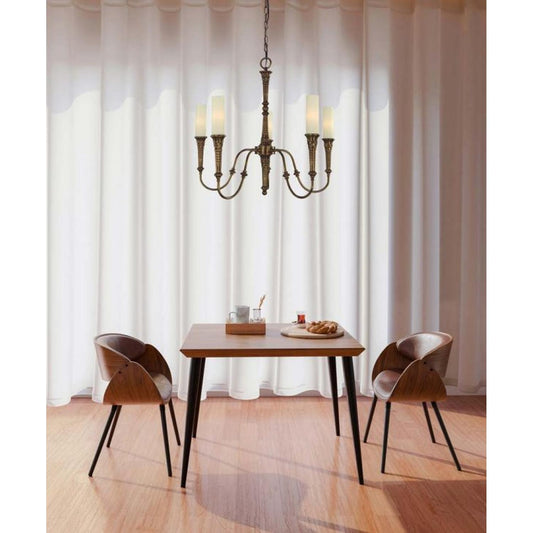 5-Light Antique Brass Old Greenwich Dining Chandelier - 5975 AB by Framburg