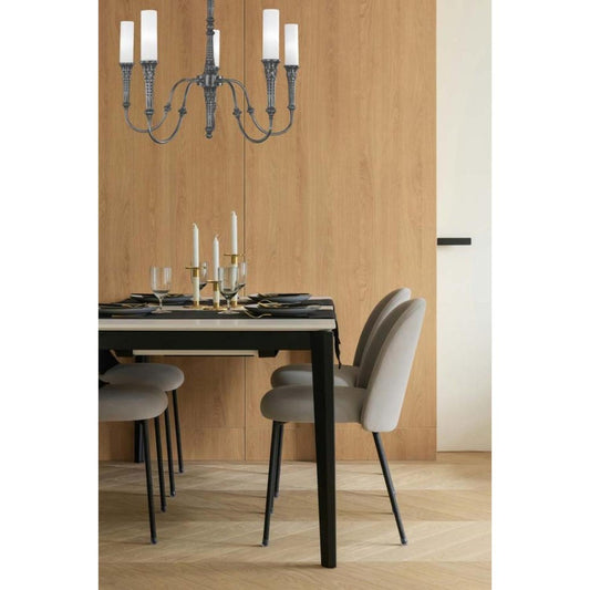 5-Light Brushed Nickel Old Greenwich Dining Chandelier - 5975 BN by Framburg
