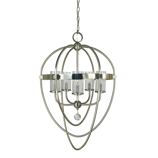 5-Light Brushed Nickel/Polished Nickel Margaux Chandelier - 3045 BN/PN by Framburg