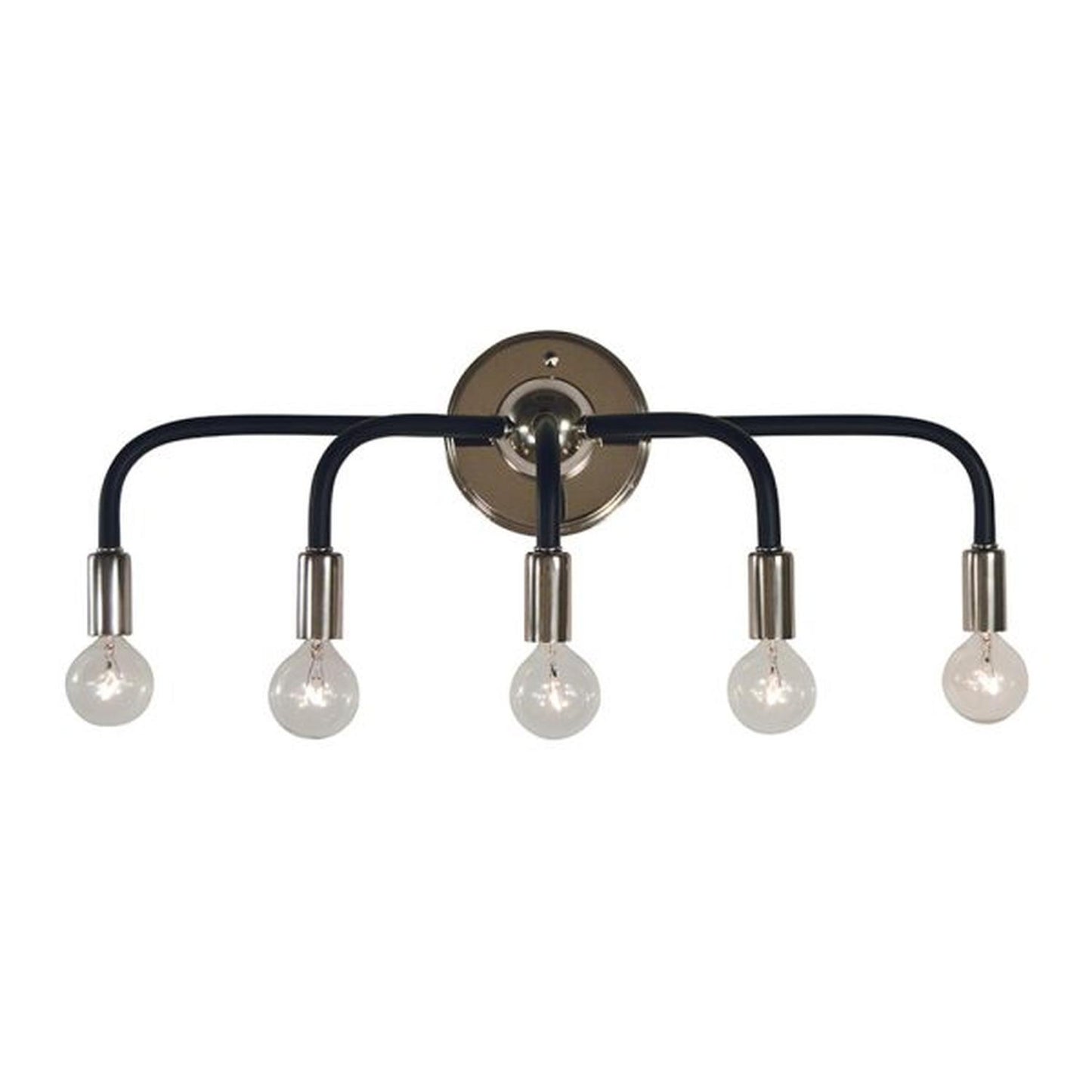 5-Light Candide Sconce - 5005 PN/MBLACK by Framburg