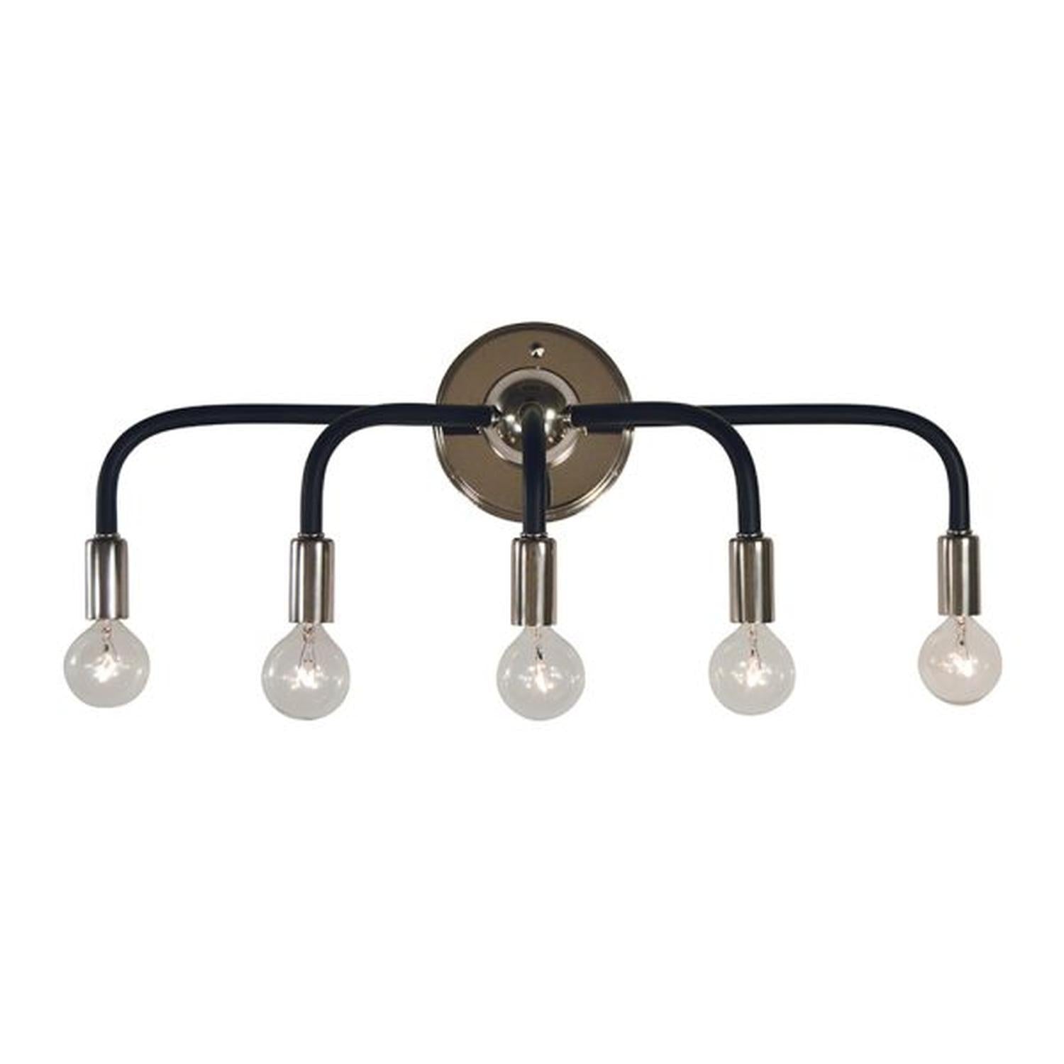 5-Light Candide Sconce - 5005 PN/MBLACK by Framburg