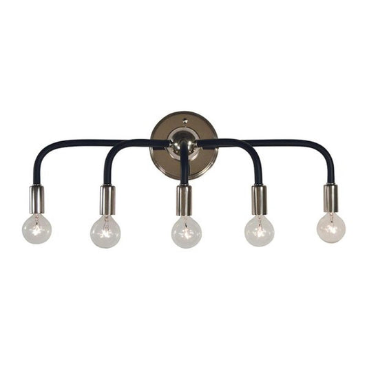 5-Light Candide Sconce - 5005 PN/MBLACK by Framburg